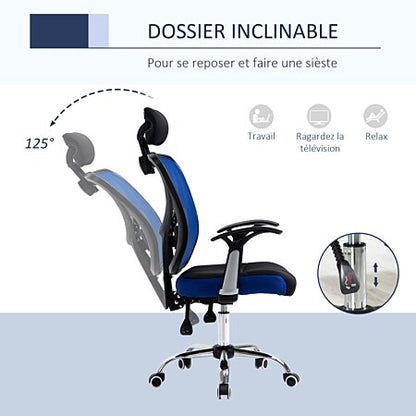 Chaise ergonomique vinsetto