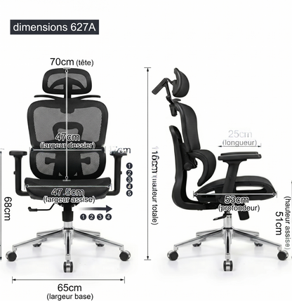 Chaise ergonomique 627A