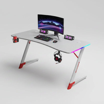 Gamax D2209 White RGB Gaming Desk 140