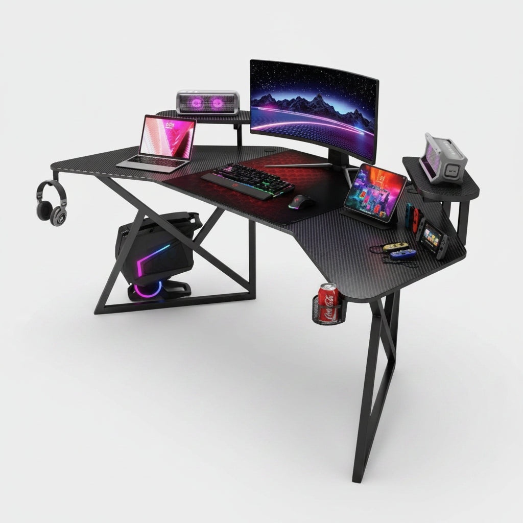 GAMAX D2204B Curved Gaming Desk